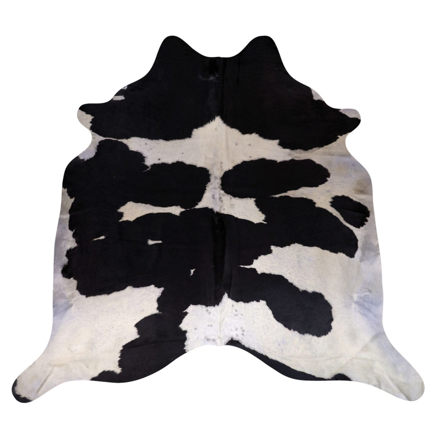 Natural Brazilian Cowhide Rug - Espresso & Ivory