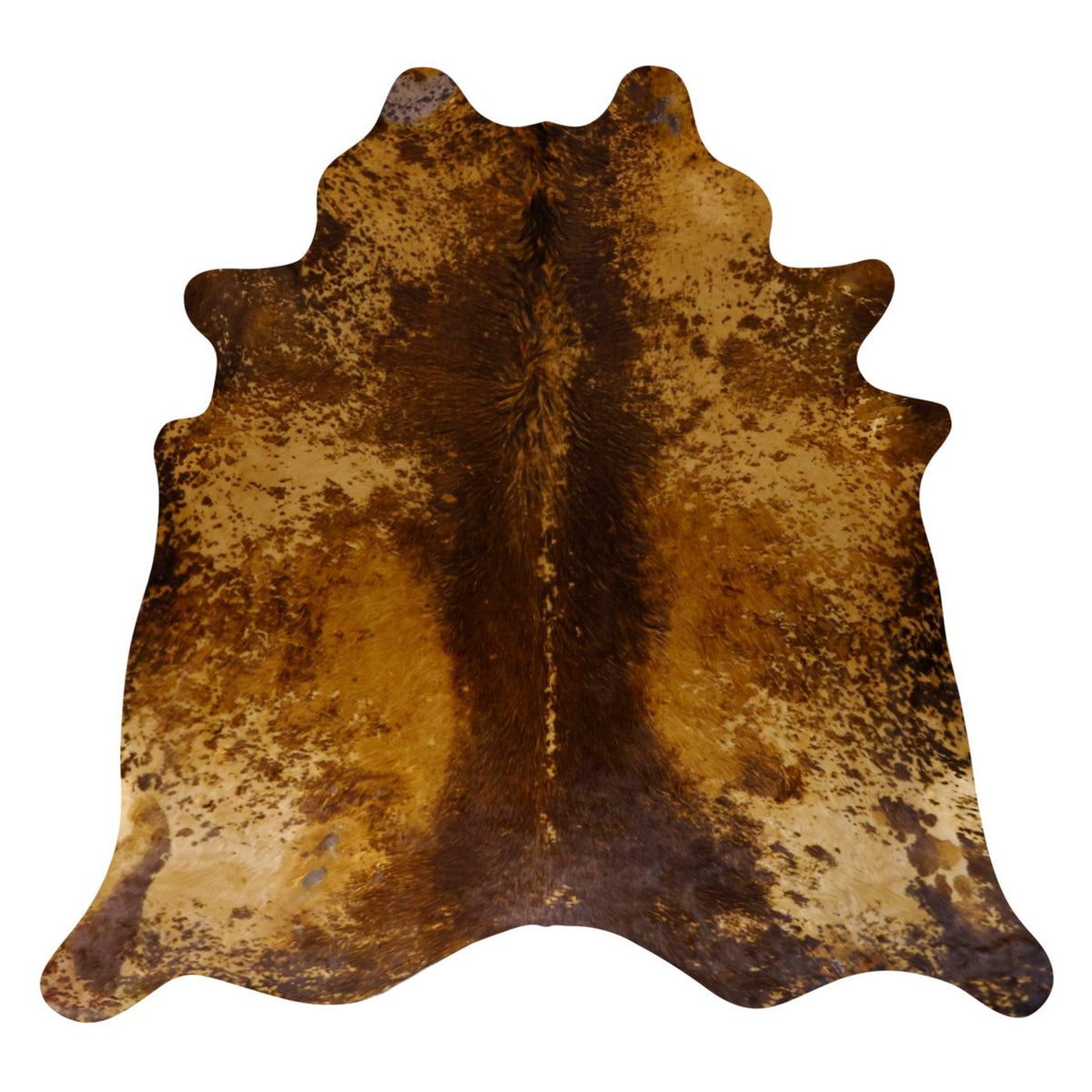 Natural Brazilian Cowhide Rug - Caramel, Mocha & Chocolate