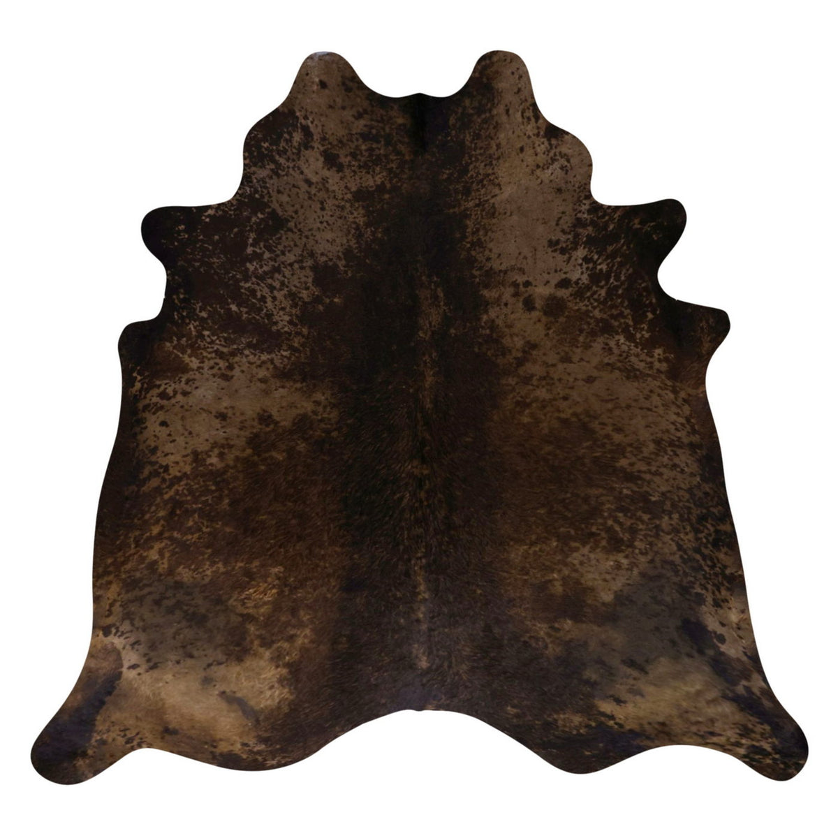 Natural Brazilian Cowhide Rug - Mocha, Espresso & Caramel