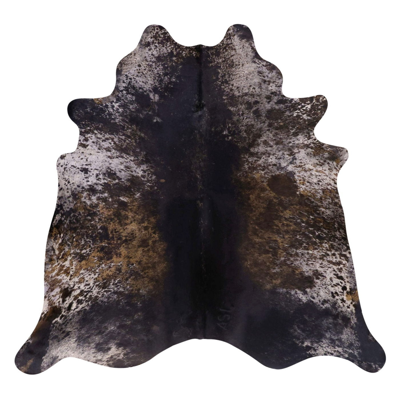 Natural Brazilian Cowhide Rug - Ivory, Caramel & Espresso