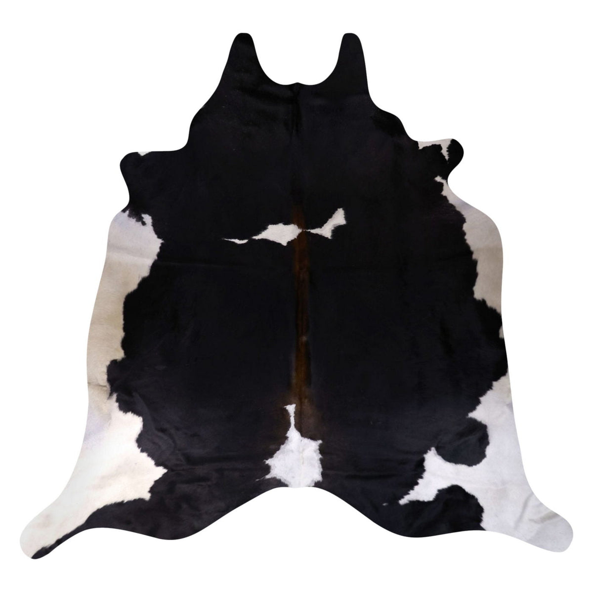 Natural Brazilian Cowhide Rug - Espresso & Ivory