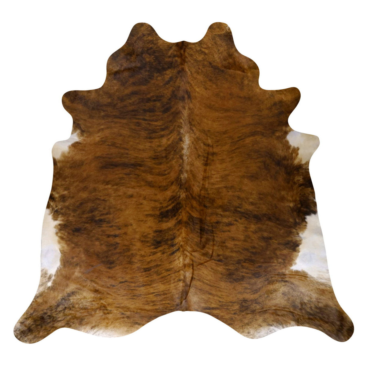 Natural Brazilian Cowhide Rug - Mocha, Chocolate & Ivory