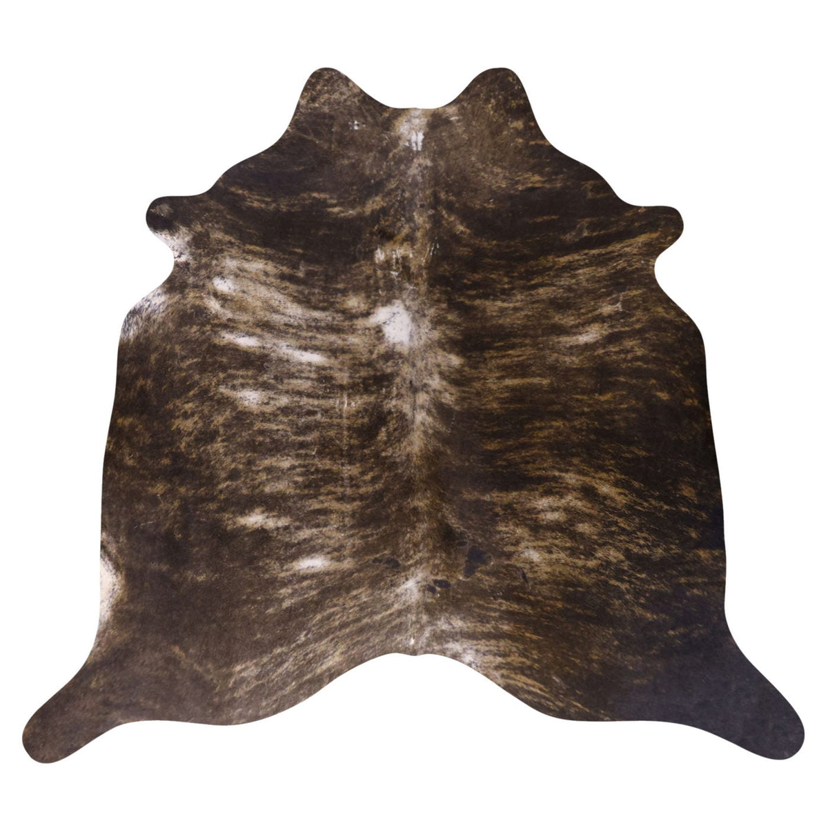 Natural Brazilian Cowhide Rug - Espresso, Mocha & Ivory