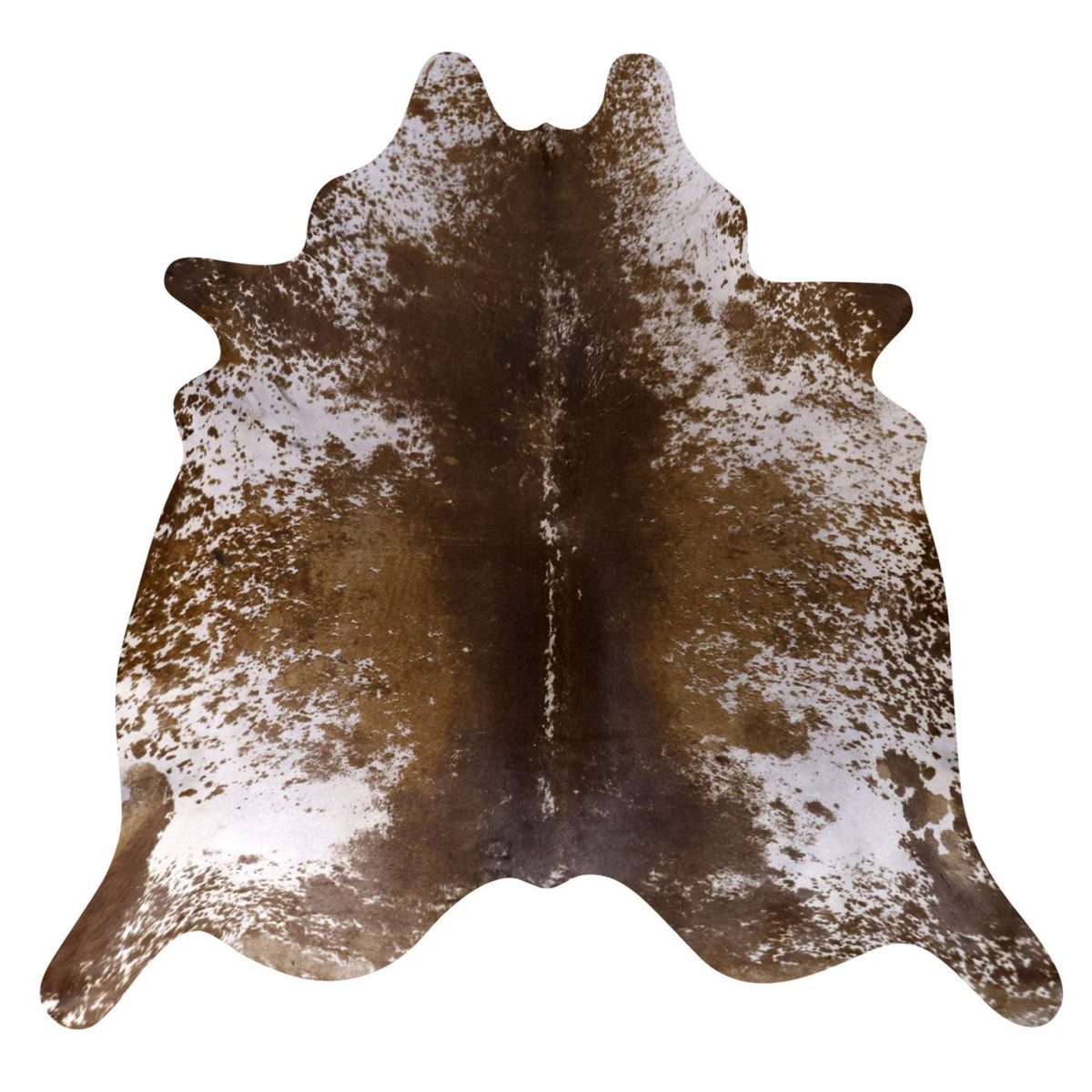 Natural Brazilian Cowhide Rug - Mocha, Chocolate & Ivory