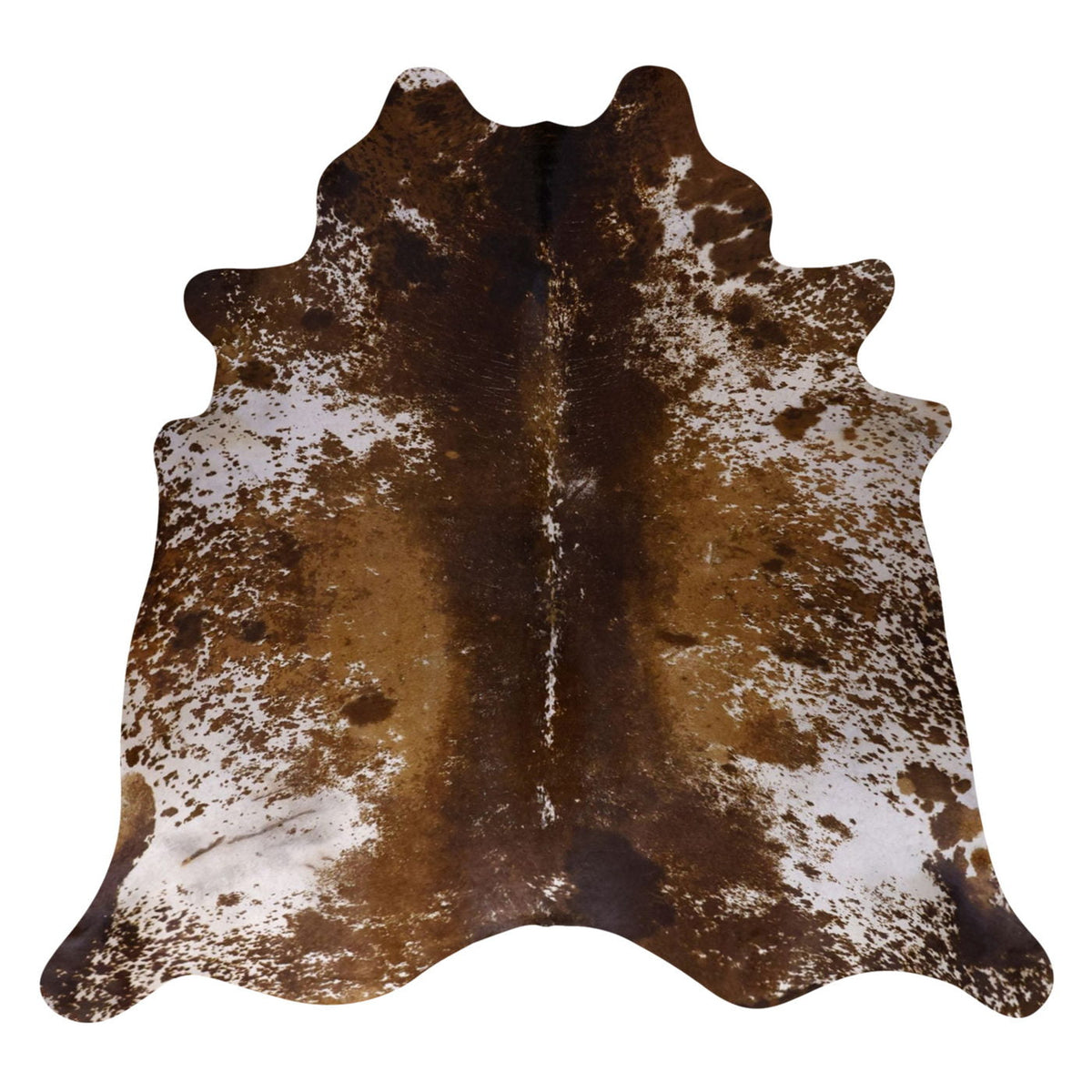 Natural Brazilian Cowhide Rug - Mocha, Ivory & Chocolate