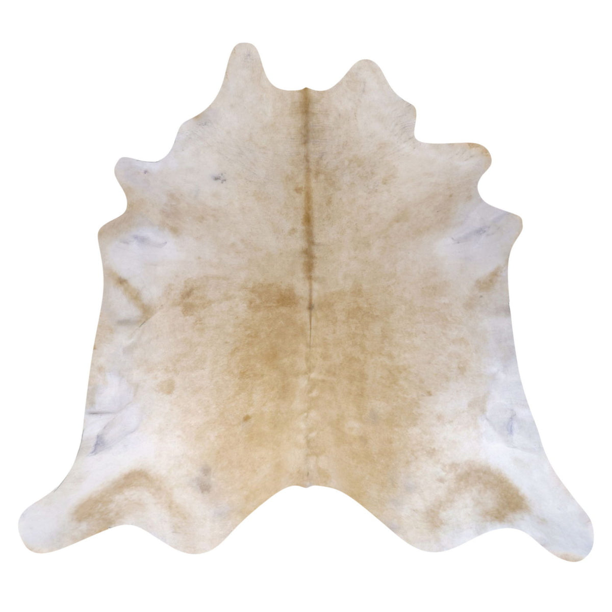Natural Brazilian Cowhide Rug - Ivory & Caramel