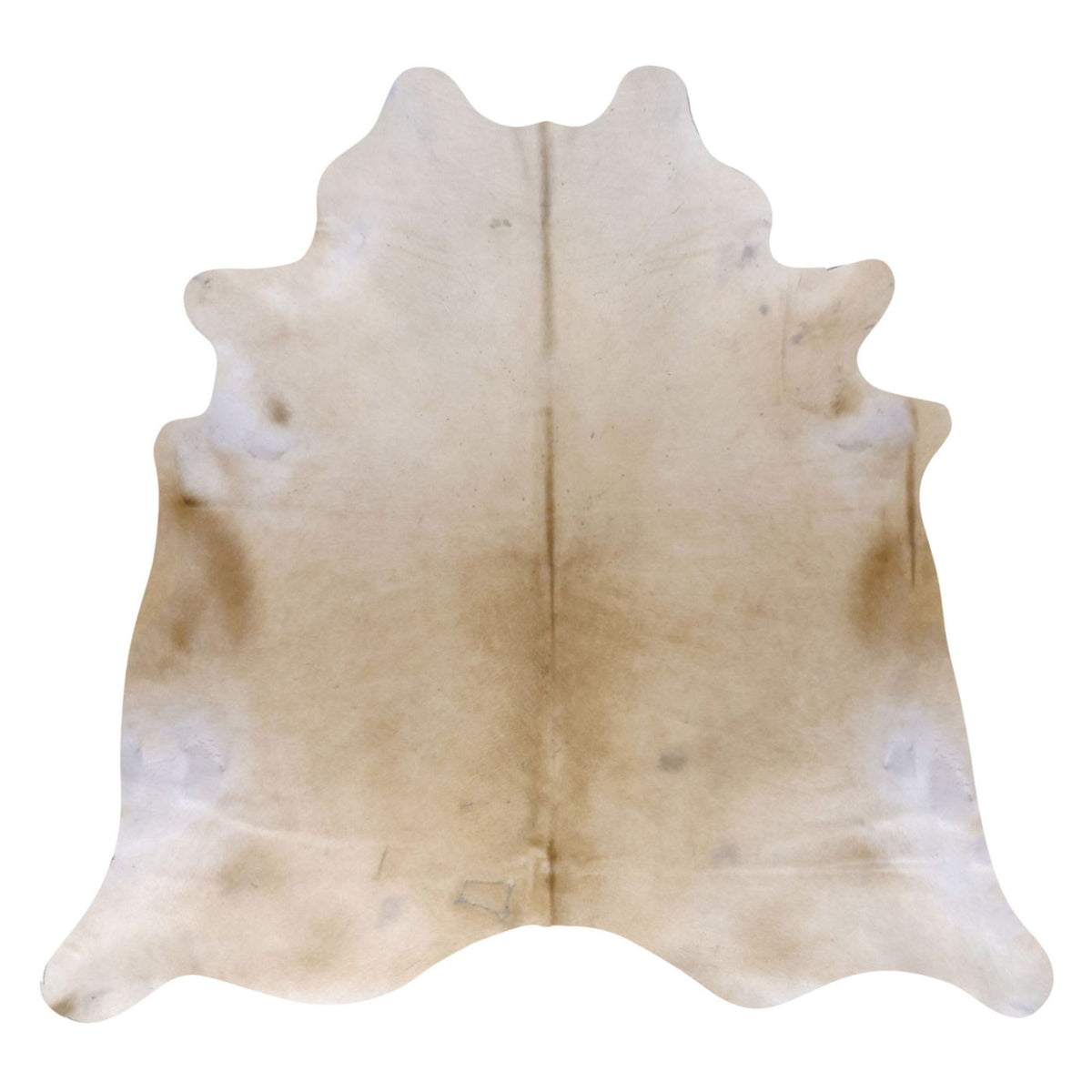 Natural Brazilian Cowhide Rug - Ivory & Caramel