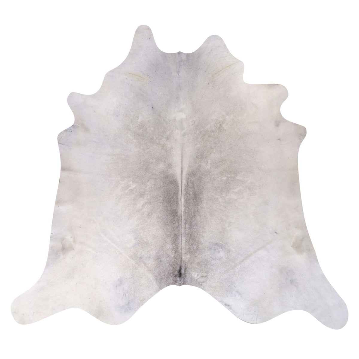 Natural Brazilian Cowhide Rug - Ivory & Grey