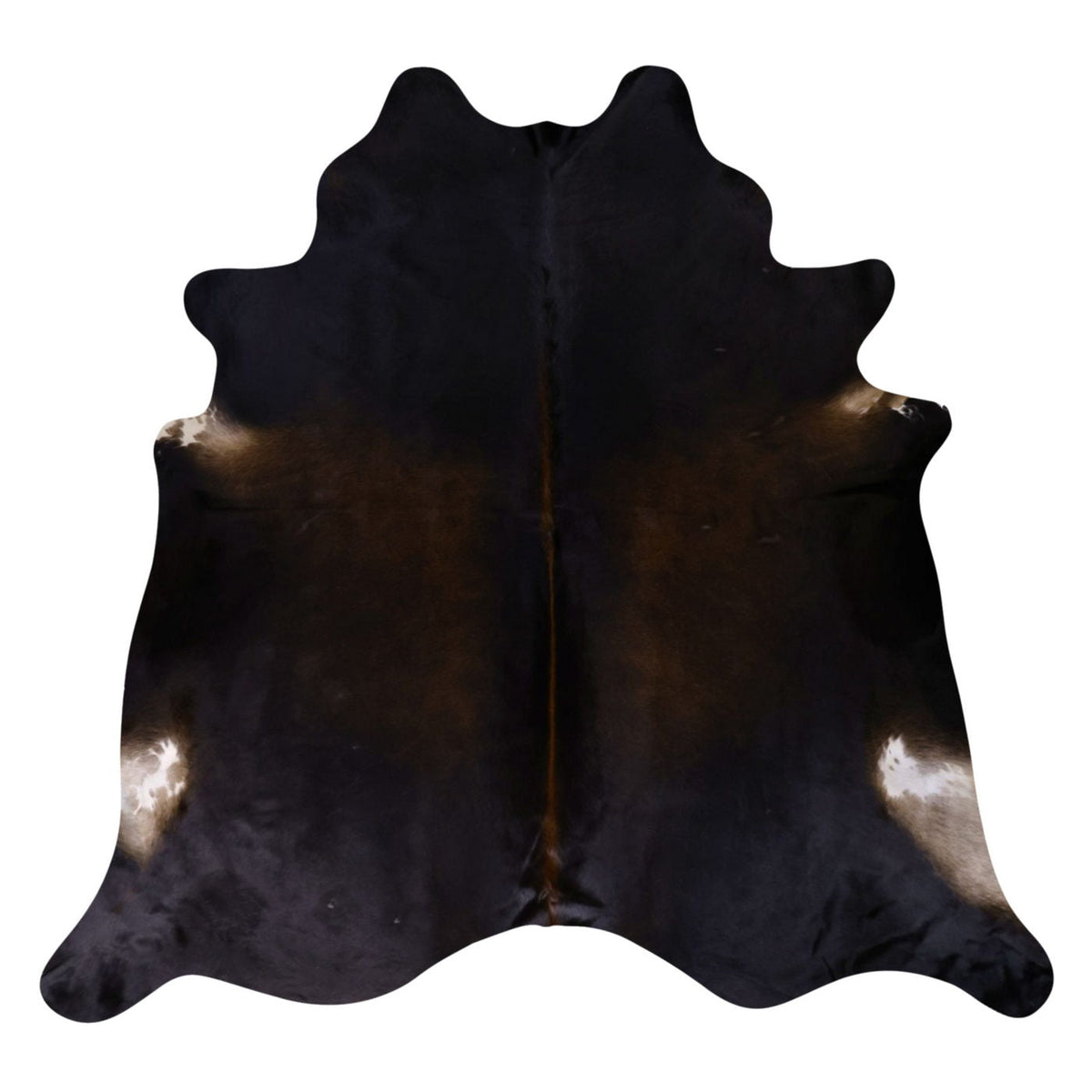 Natural Brazilian Cowhide Rug - Espresso, Mocha & Ivory