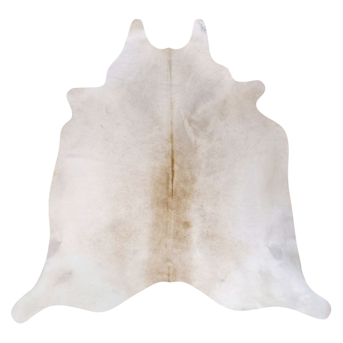 Natural Brazilian Cowhide Rug - Ivory & Caramel