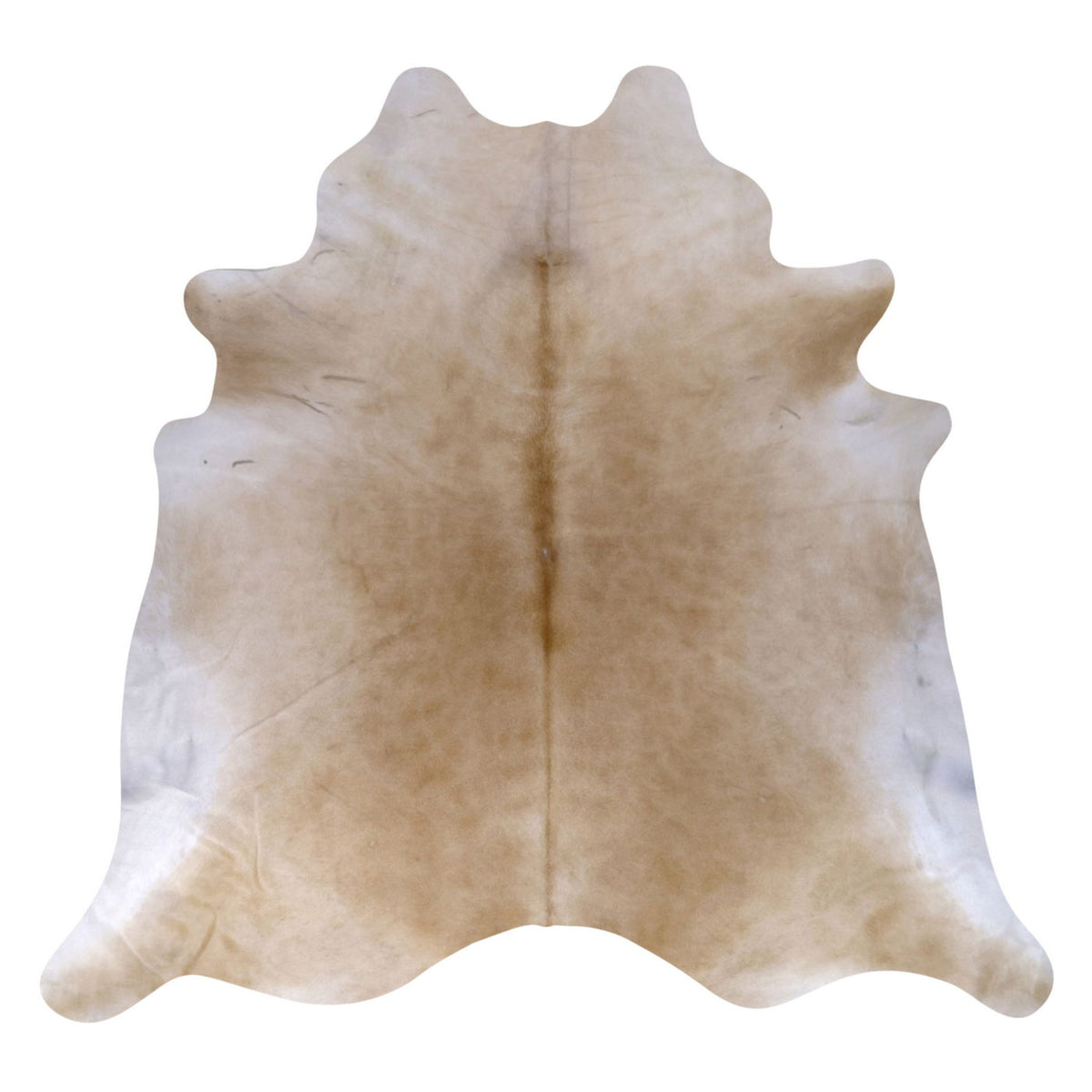 Natural Brazilian Cowhide Rug - Caramel & Ivory