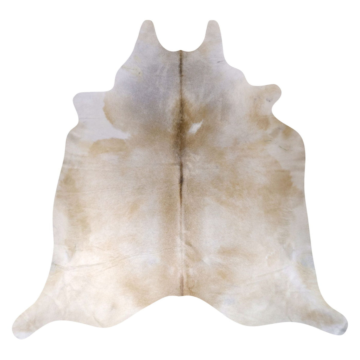 Natural Brazilian Cowhide Rug - Caramel & Ivory
