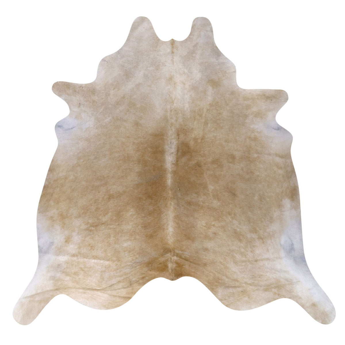Natural Brazilian Cowhide Rug - Caramel & Ivory