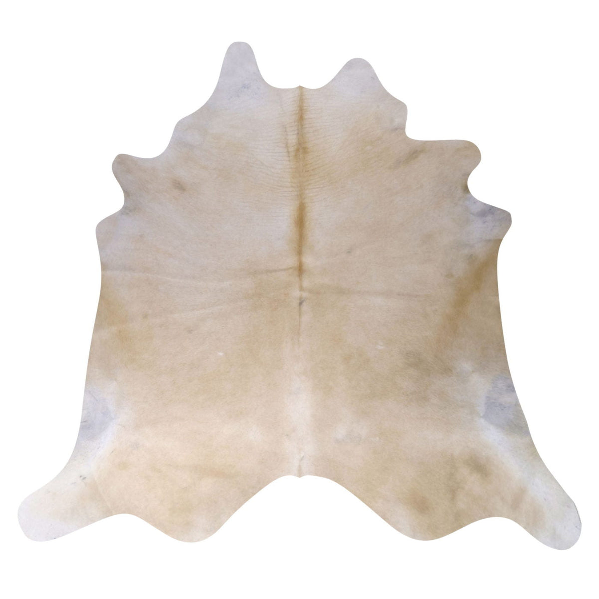 Natural Brazilian Cowhide Rug - Ivory & Caramel