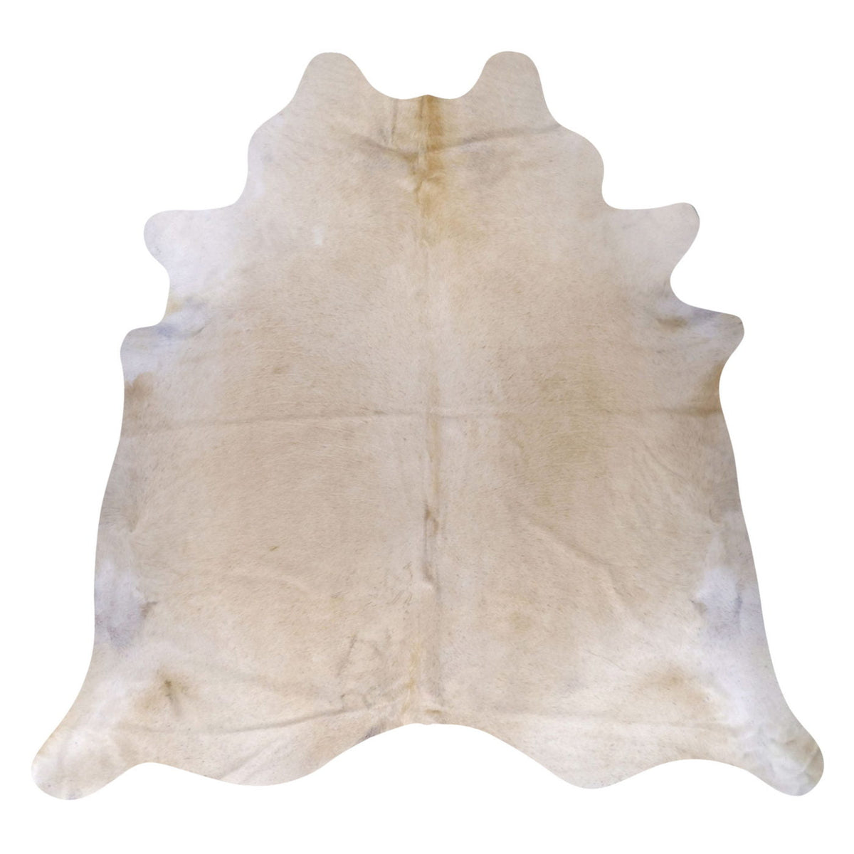 Natural Brazilian Cowhide Rug - Ivory & Caramel