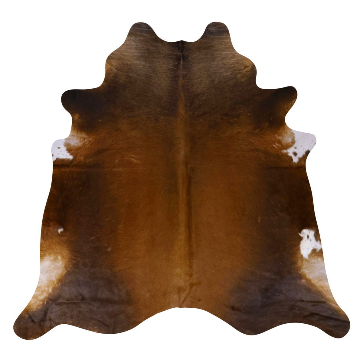 Natural Brazilian Cowhide Rug - Mocha, Chocolate & Ivory