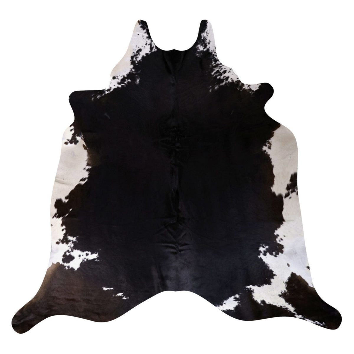 Natural Brazilian Cowhide Rug - Espresso & Ivory