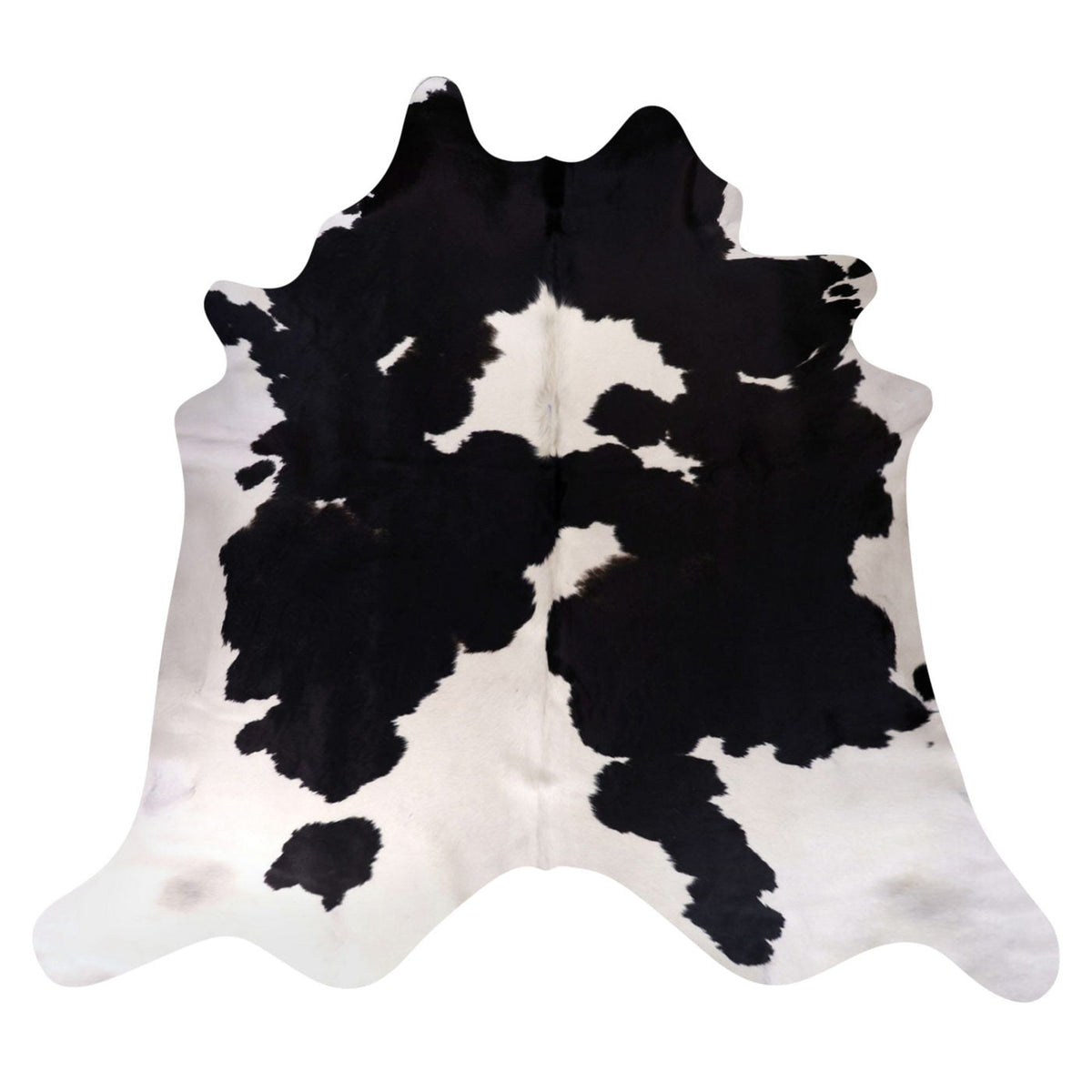 Natural Brazilian Cowhide Rug - Espresso & Ivory