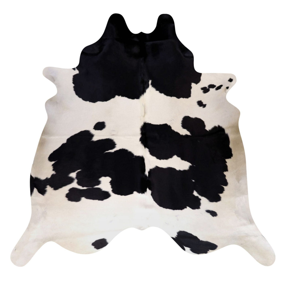 Natural Brazilian Cowhide Rug - Espresso & Ivory