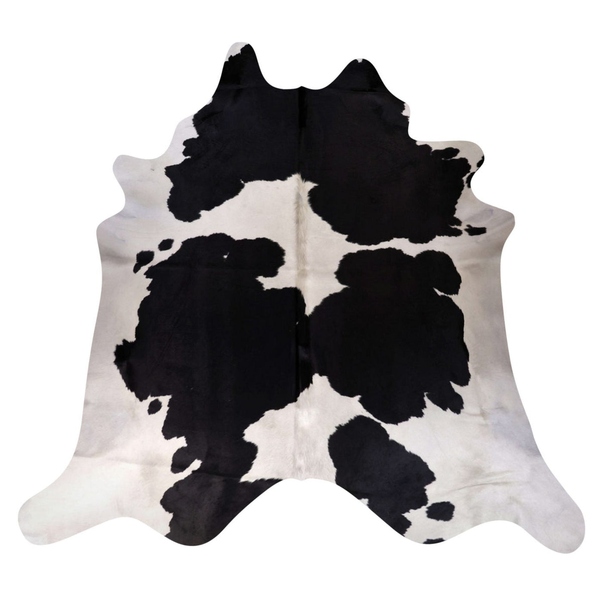 Natural Brazilian Cowhide Rug - Espresso & Ivory