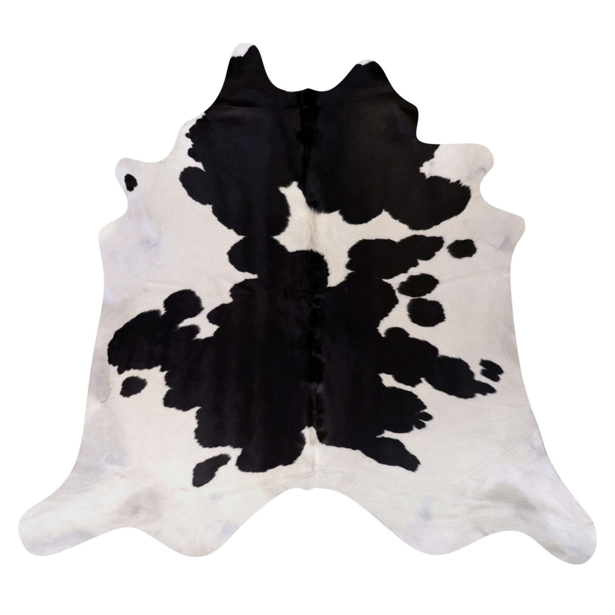 Natural Brazilian Cowhide Rug - Espresso & Ivory