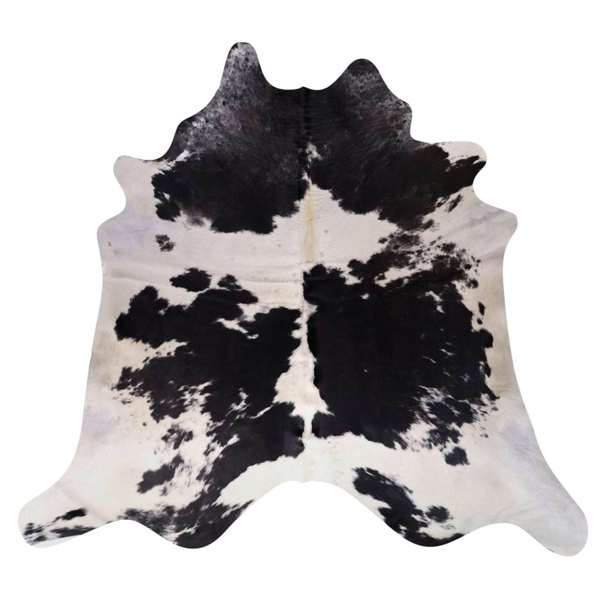 Natural Brazilian Cowhide Rug - Espresso & Ivory