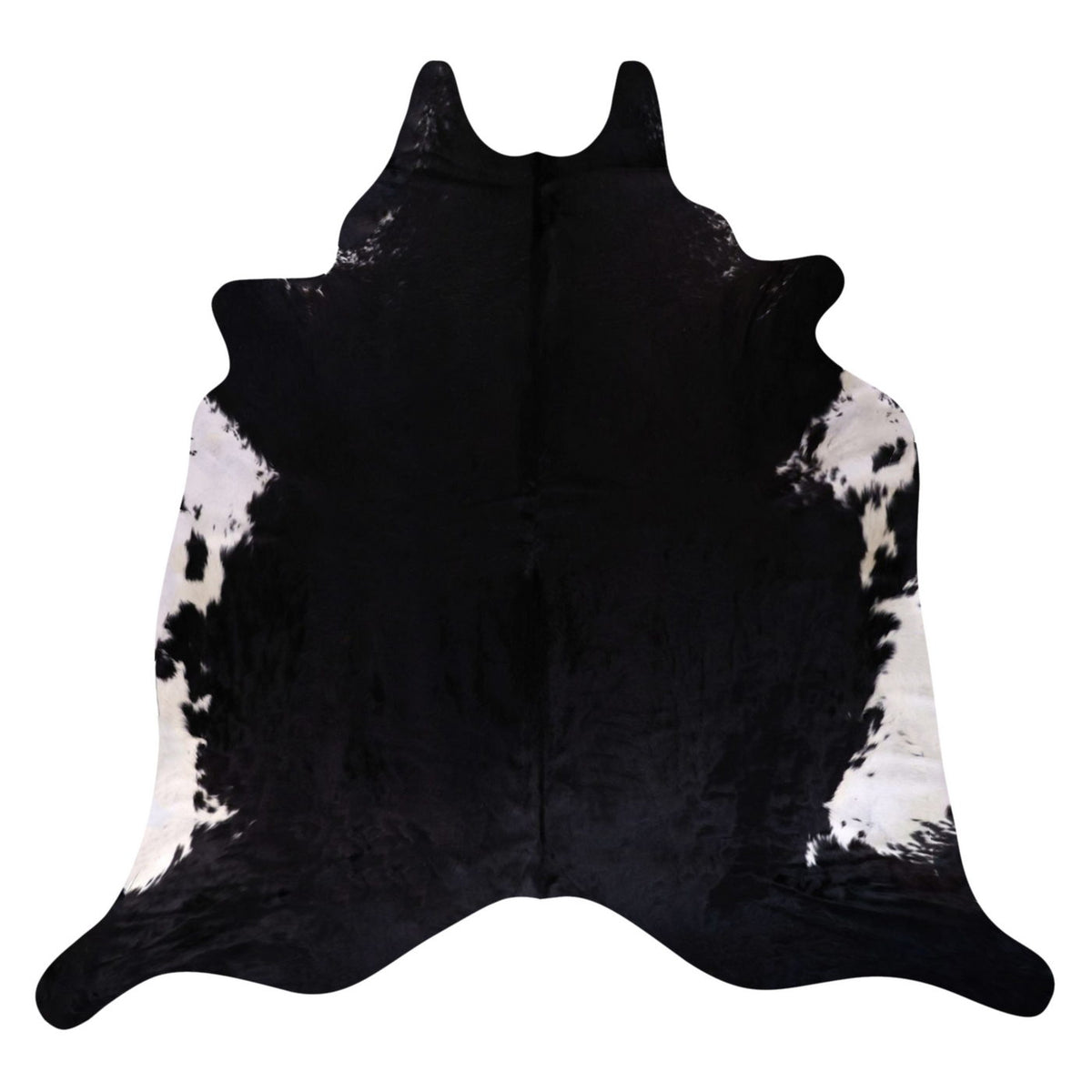 Natural Brazilian Cowhide Rug - Espresso & Ivory