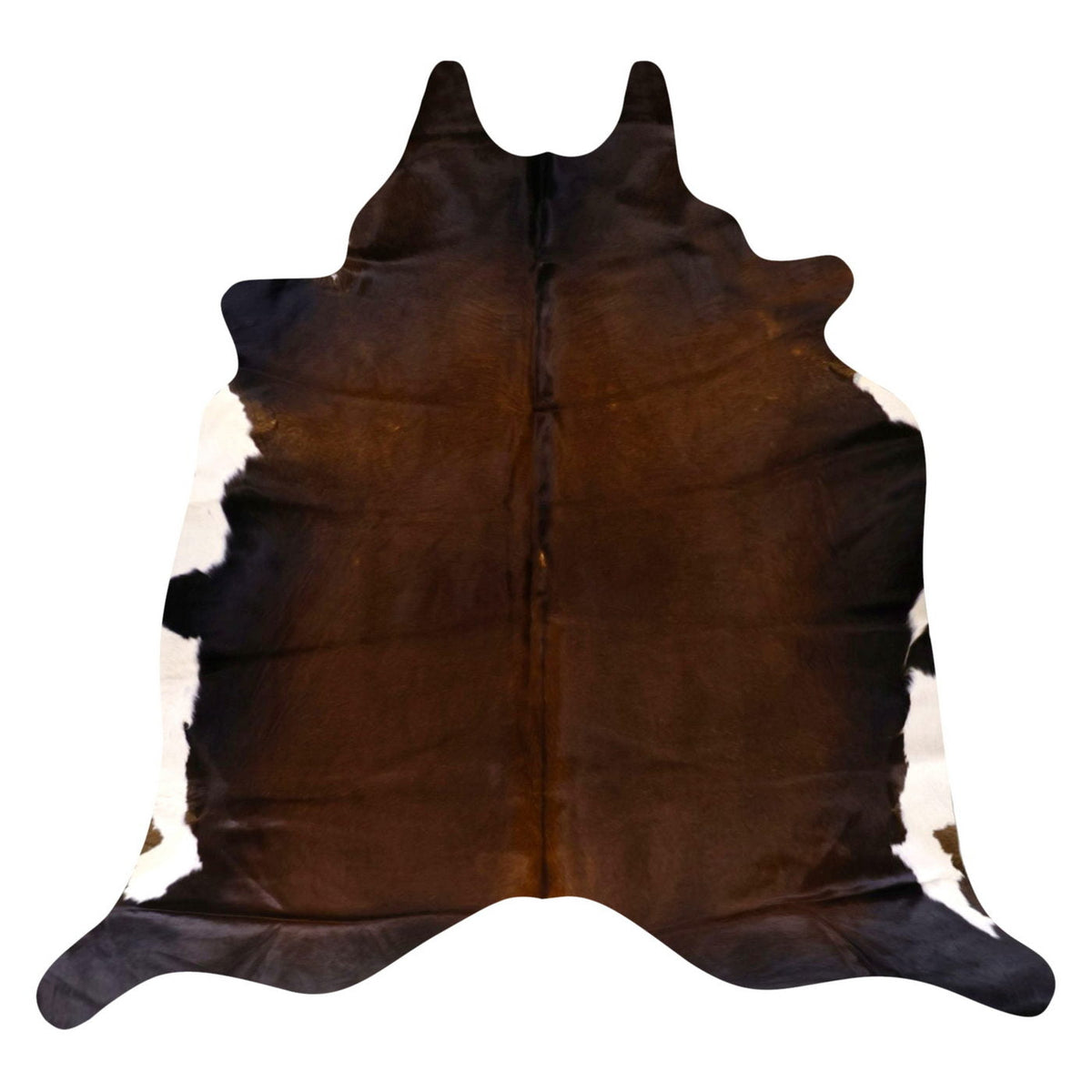 Natural Brazilian Cowhide Rug - Espresso, Mocha & Ivory