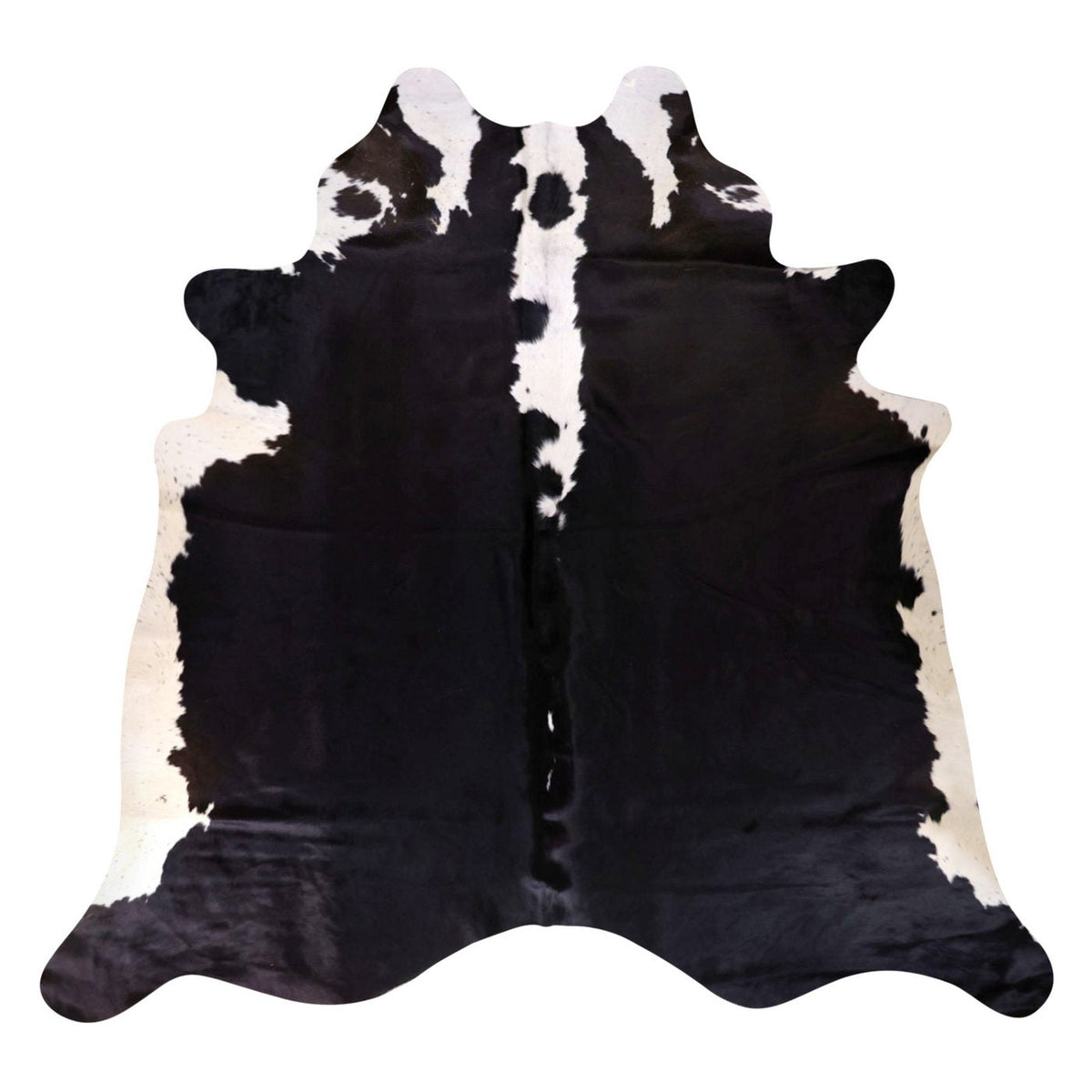 Natural Brazilian Cowhide Rug - Espresso & Ivory