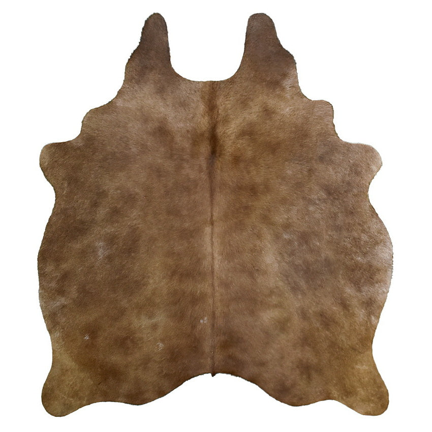 Natural Brazilian Cowhide Rug - Taupe & Caramel