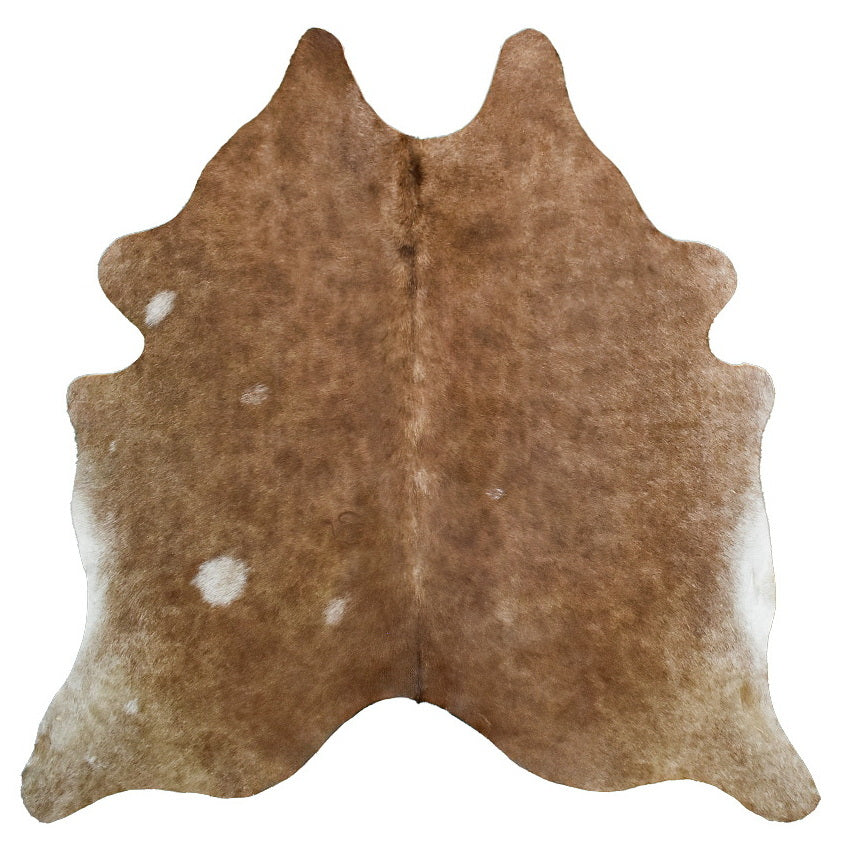 Natural Brazilian Cowhide Rug - Caramel, Mocha & Ivory
