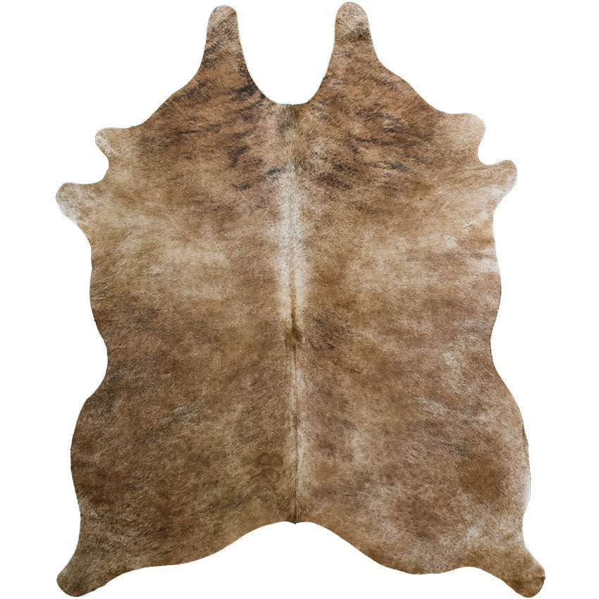 Natural Brazilian Cowhide Rug - Caramel, Mocha & Ivory