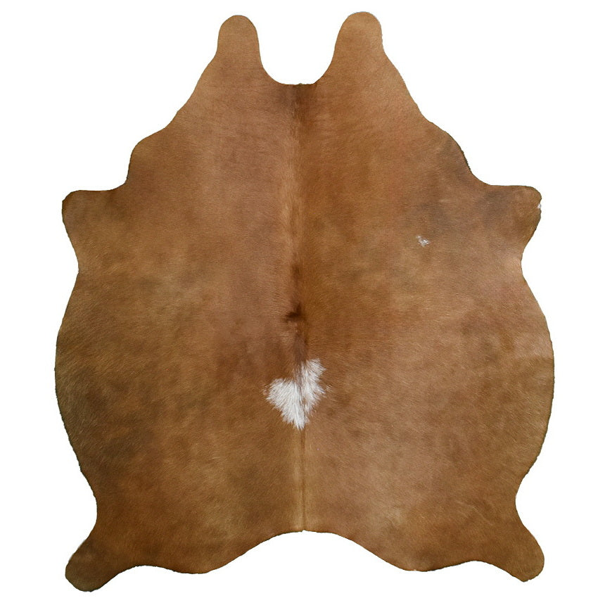 Natural Brazilian Cowhide Rug - Caramel, Mocha & Ivory