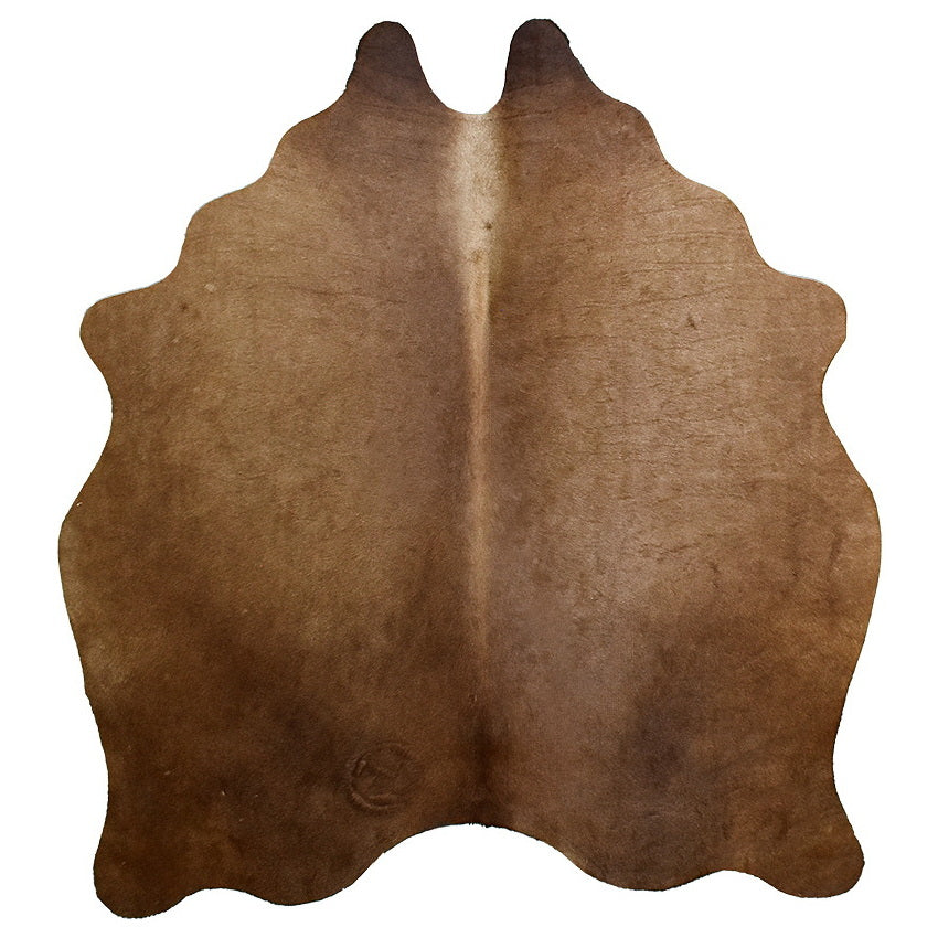 Natural Brazilian Cowhide Rug - Mocha & Caramel