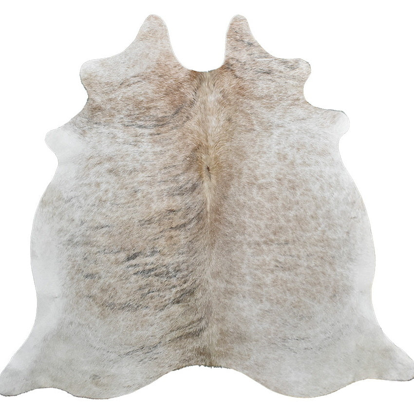 Natural Brazilian Cowhide Rug - Ivory, Grey & Taupe
