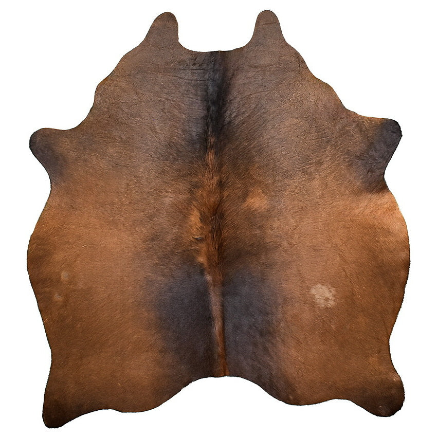 Natural Brazilian Cowhide Rug - Mocha, Chocolate & Charcoal