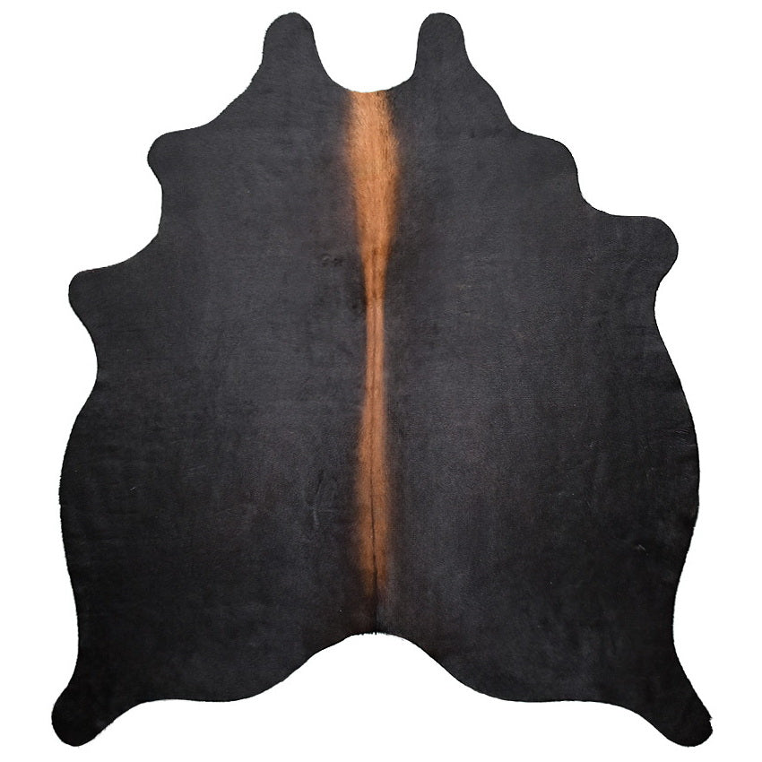 Natural Brazilian Cowhide Rug - Charcoal & Mocha