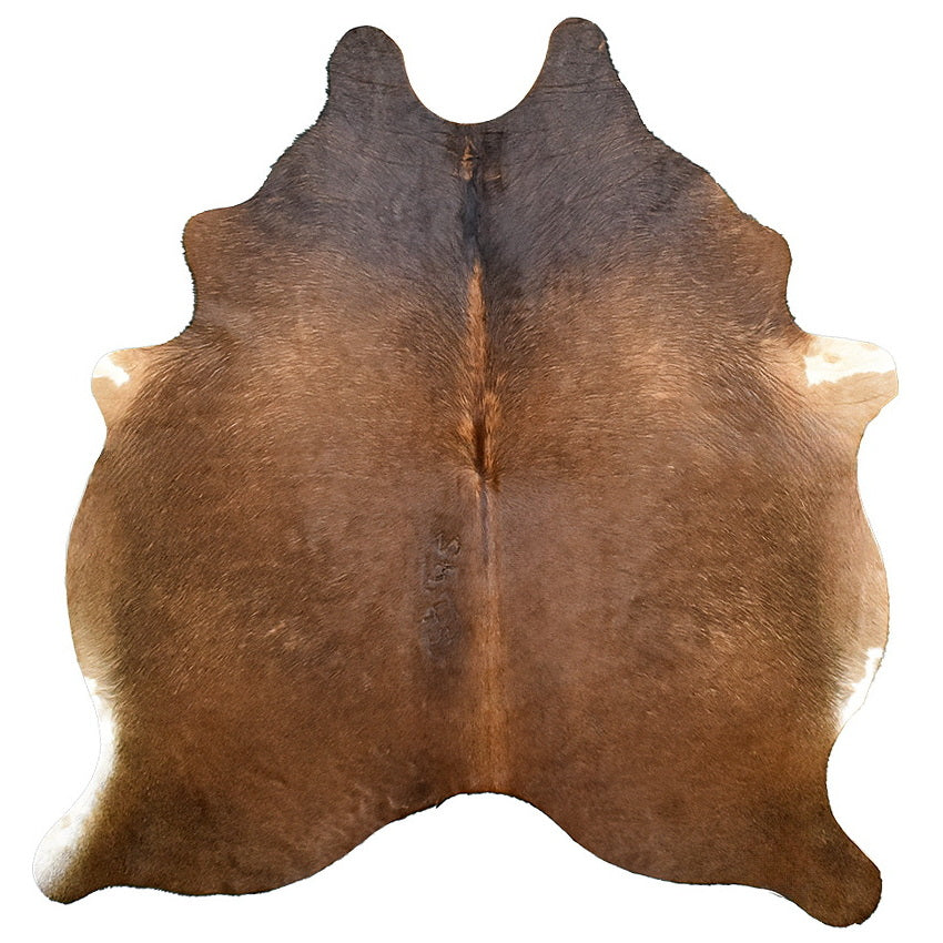 Natural Brazilian Cowhide Rug - Mocha, Chocolate & Ivory