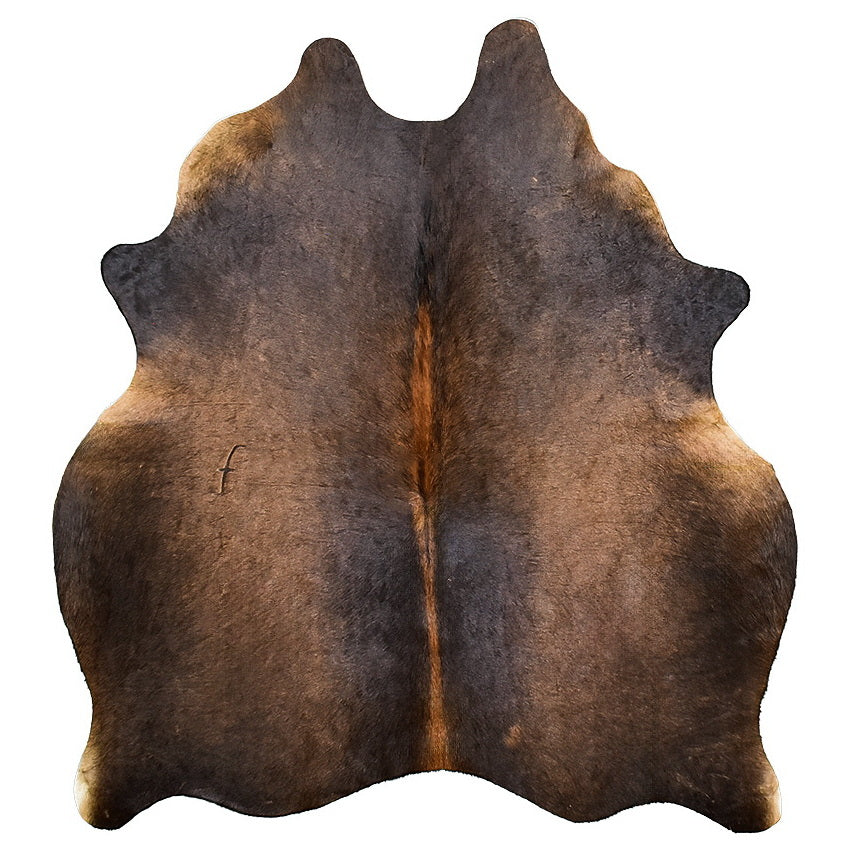 Natural Brazilian Cowhide Rug - Charcoal, Chocolate & Mocha
