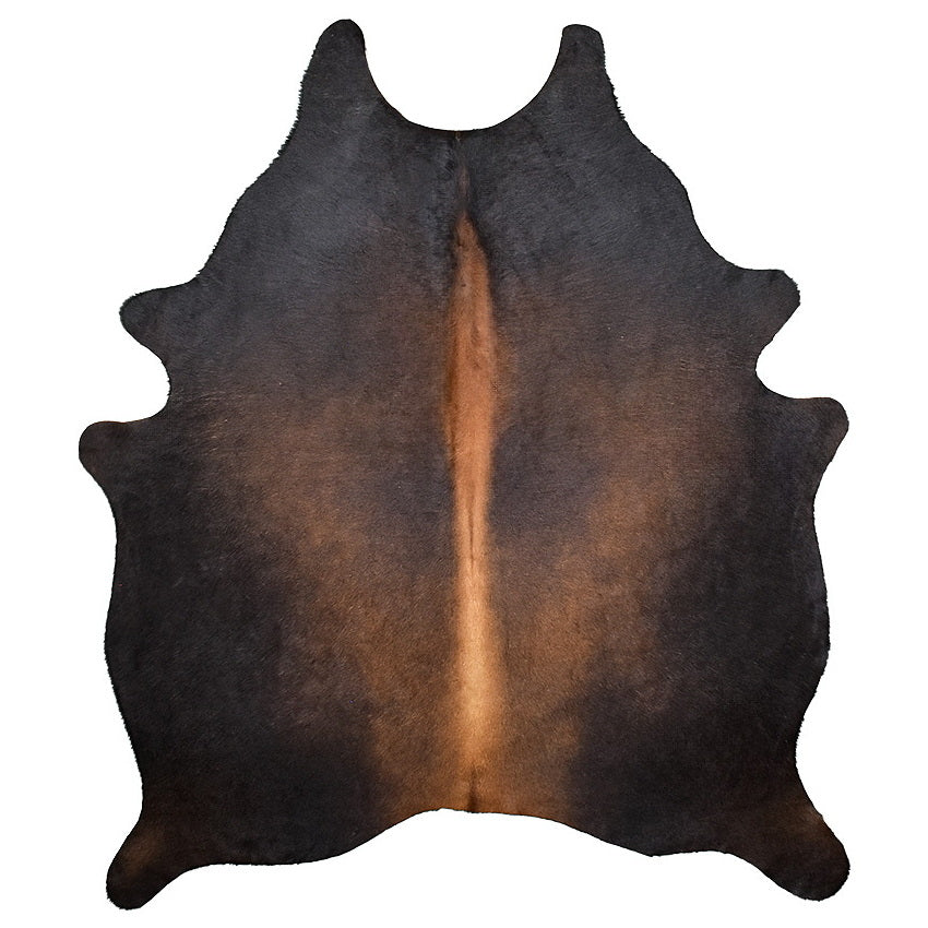 Natural Brazilian Cowhide Rug - Charcoal, Mocha & Chocolate
