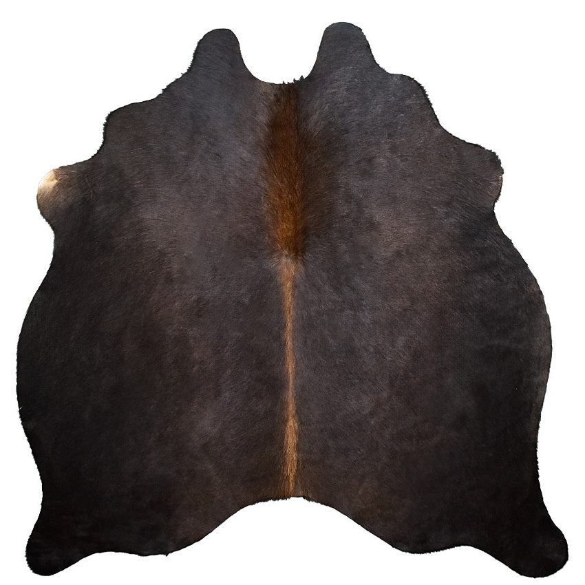 Natural Brazilian Cowhide Rug - Charcoal, Chocolate & Mocha