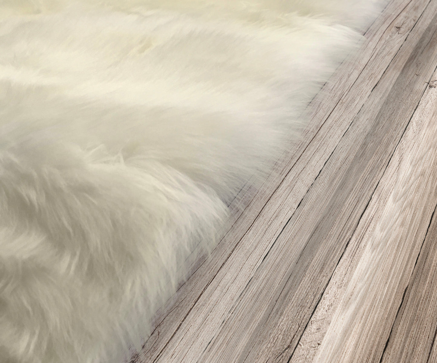 Natural Sheepskin Area Rug 6'x9'