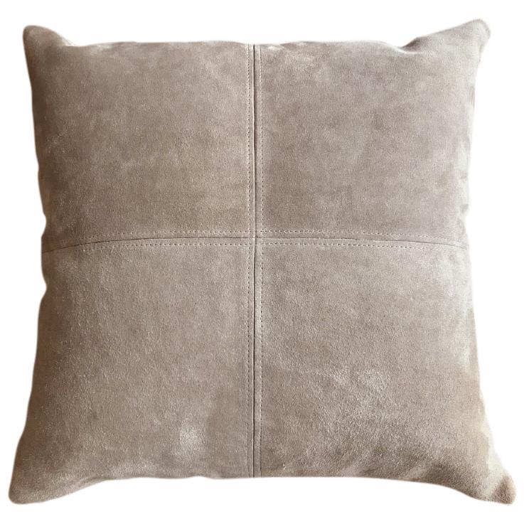 Natural Suede Pillow Cover 20" X 20" / Camel