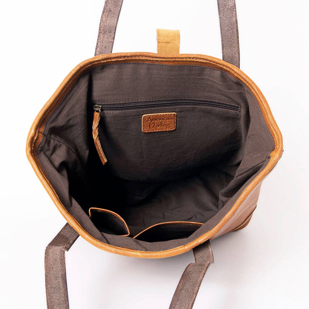 Handcrafted Full Grain Leather Tote by American Darling