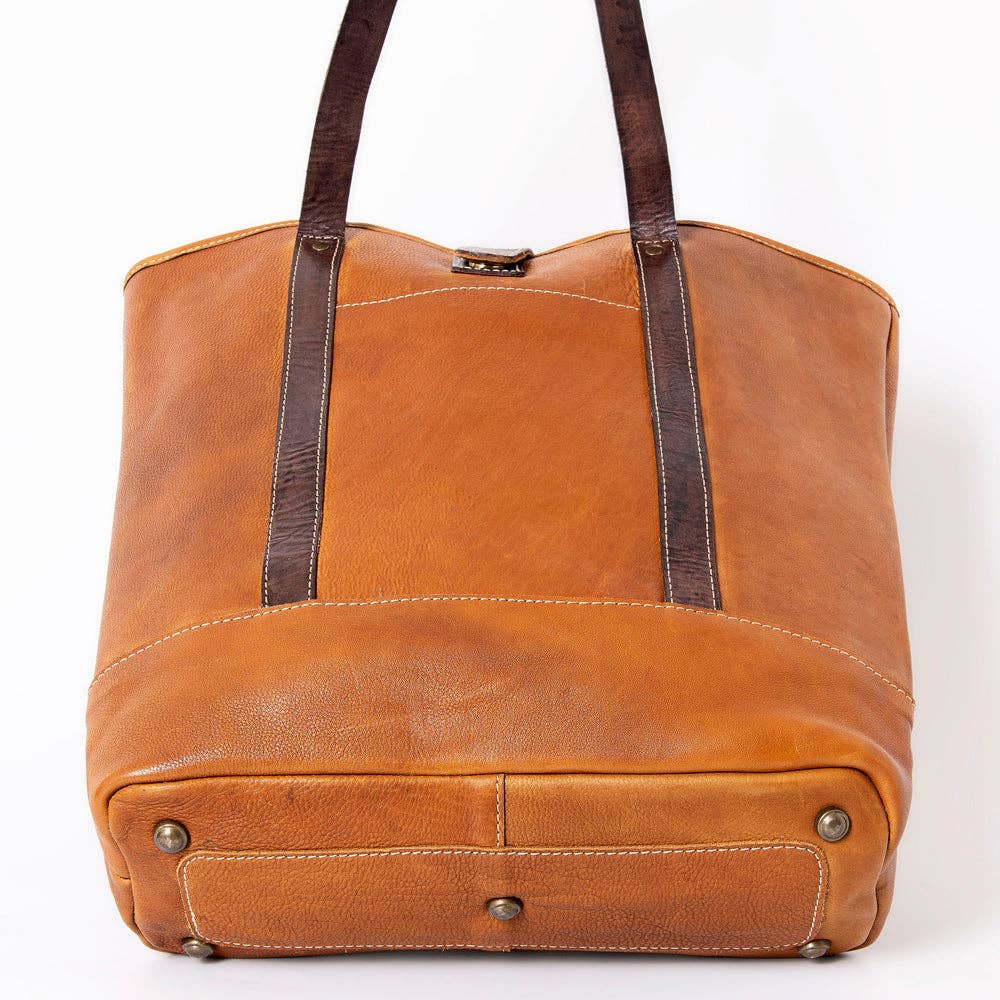 Handcrafted Full Grain Leather Tote by American Darling