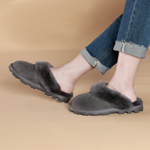 Load image into Gallery viewer, Tumbleweed Sheepskin Slippers | Slate