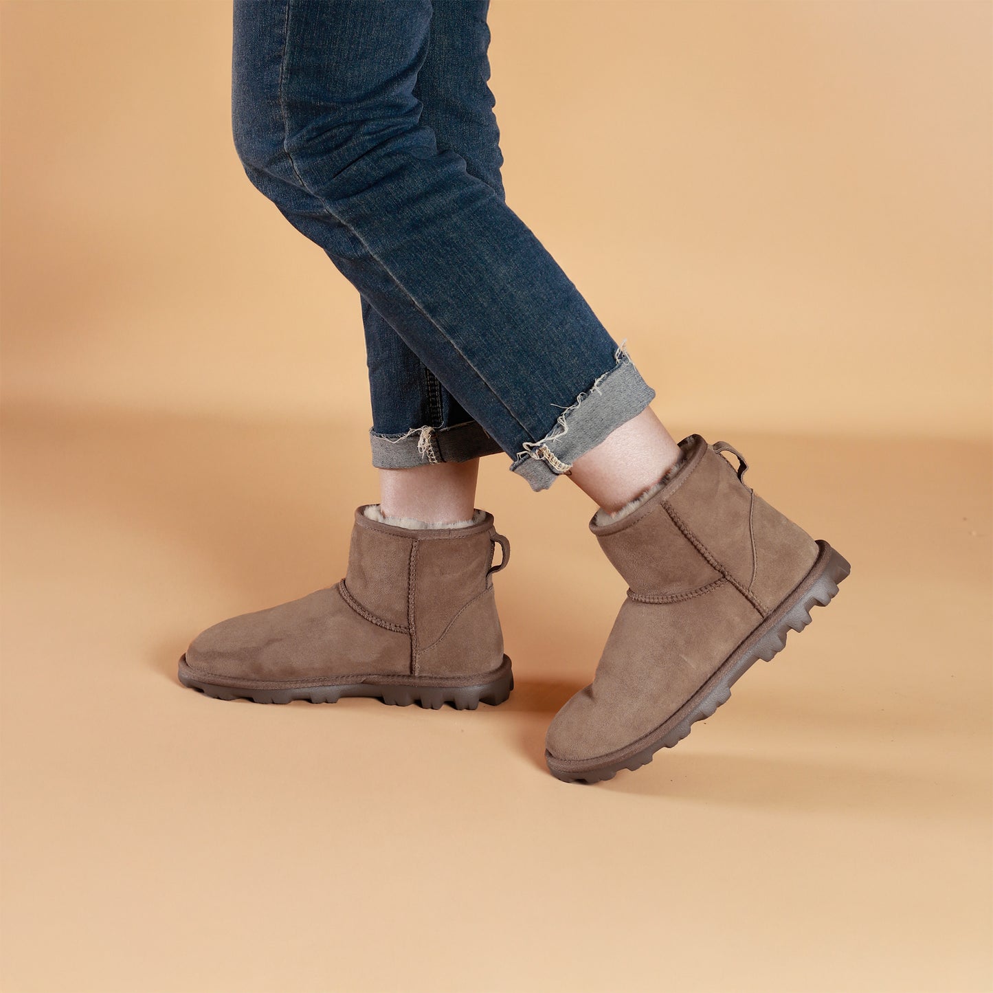 Tumbleweed Sheepskin Ankle Boots | Mocha