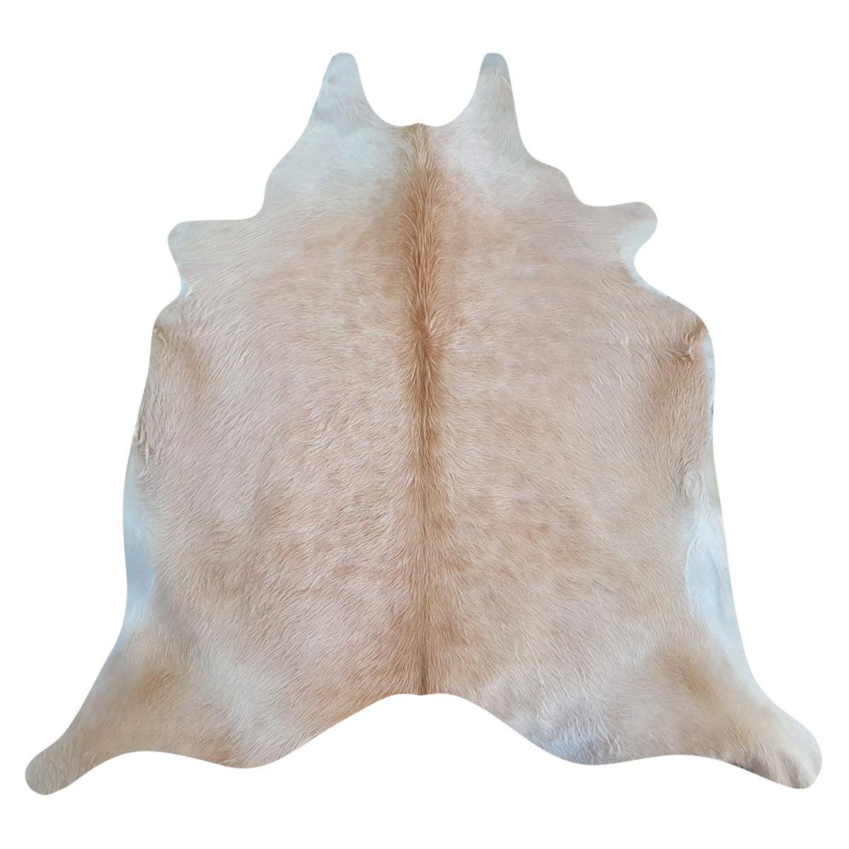 Natural Brazilian Cowhide Rug -  Beige & Caramel