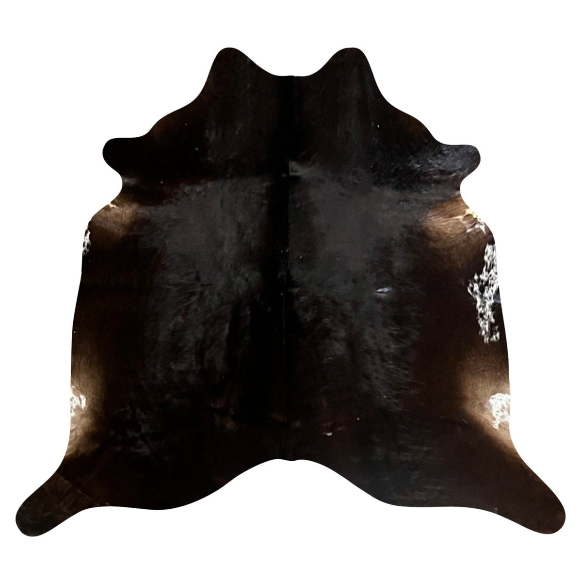 Natural Brazilian Cowhide Rug -  Espresso  