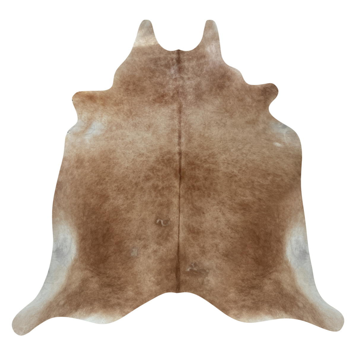 Natural Brazilian Cowhide Rug -  Chocolate & Ivory